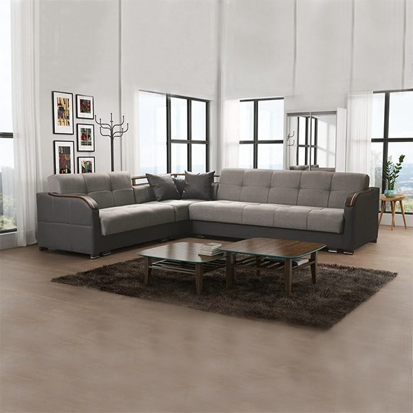 FUTURO BROWN CORNER SOFA BED
