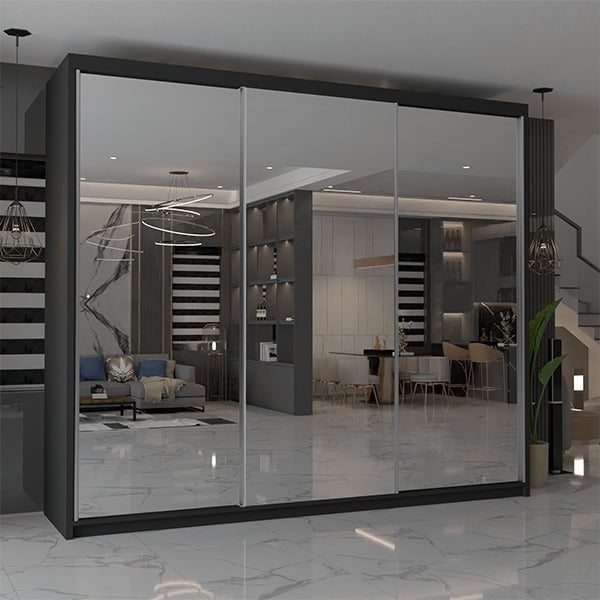 CHICAGO WHITE WARDROBE 250cm
