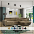 HOUSTON CAMEL CORNER SOFA BED
