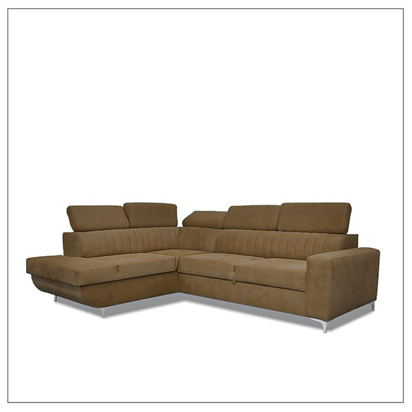 HOUSTON CAMEL CORNER SOFA BED