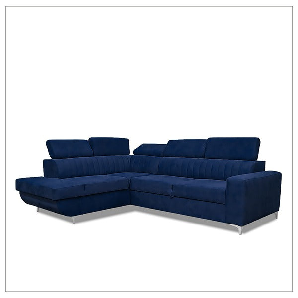 HOUSTON BLUE CORNER SOFA BED
