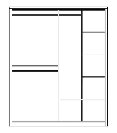 Arti AR-17 Sliding Door Wardrobe 180cm