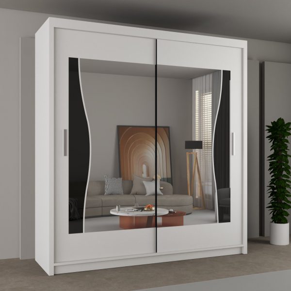 BATUMI GREY SLIDING WARDROBE 120/150cm/180cm/203cm