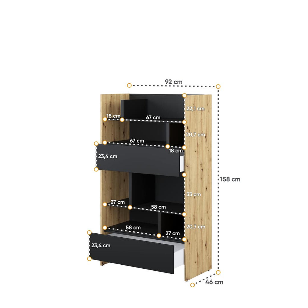 Bed Concept BC-27 Sideboard Cabinet 92cm