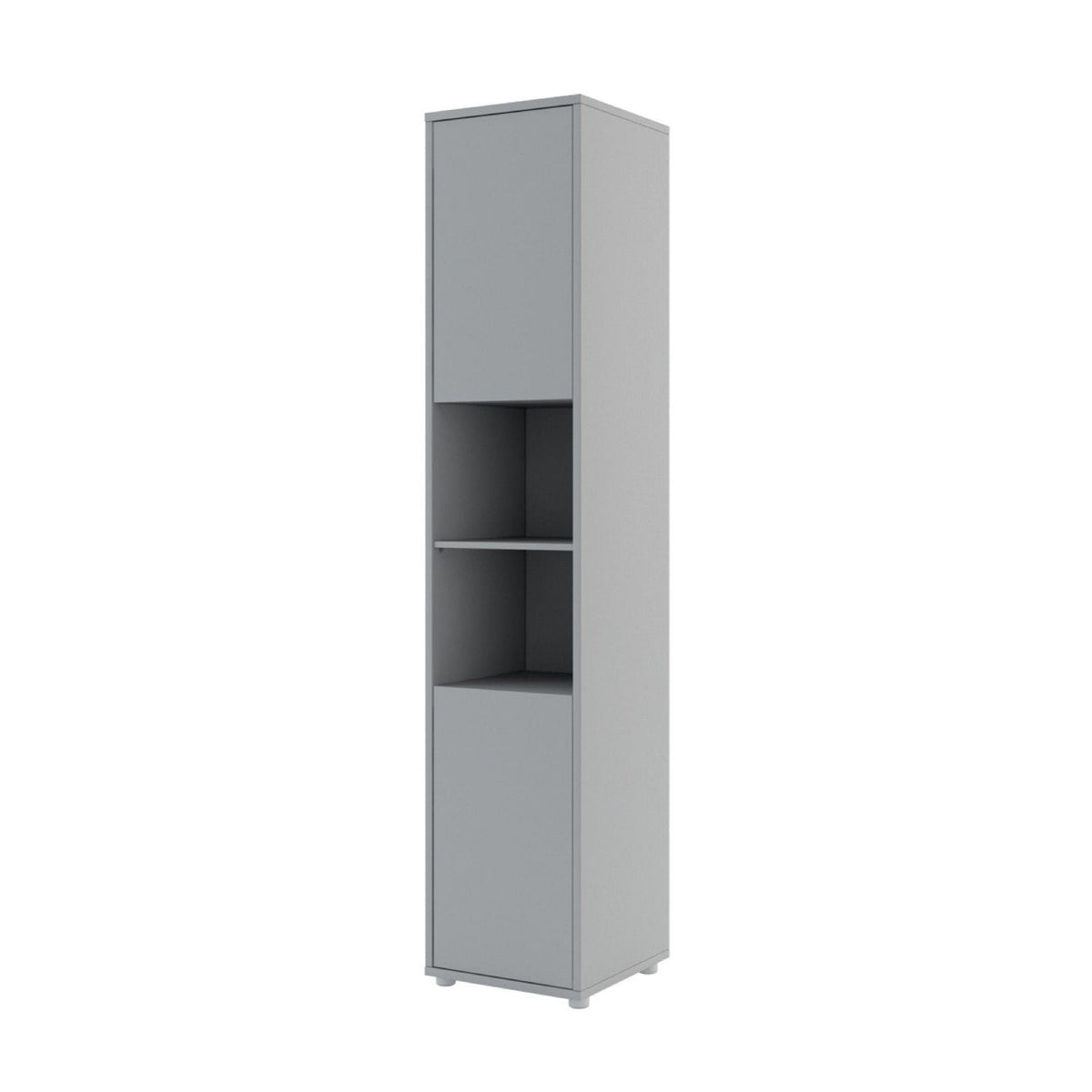 BC-02 Vertical Wall Bed Concept 120cm With Storage Cabinets and LED