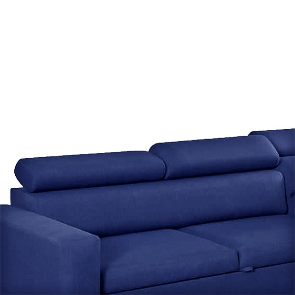 Hugo Blue Corner Sofa Bed
