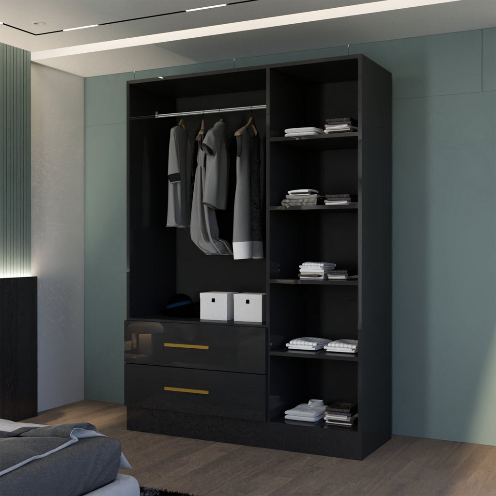 Lugano 3 Door High Gloss Wardrobe