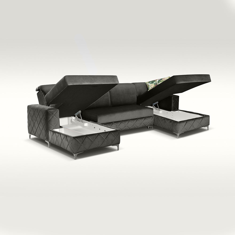 BORYS GREY SOFA BED LARGE