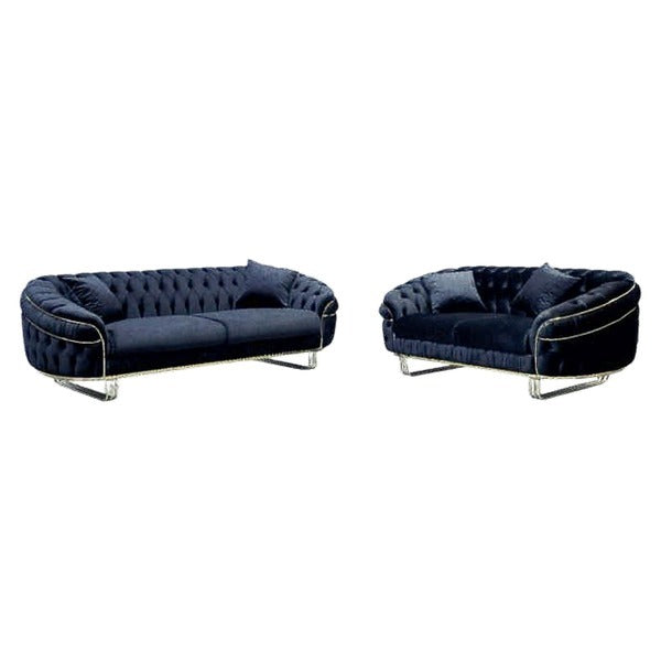 Camden Chesterfield Blue 3+2 Sofa Set