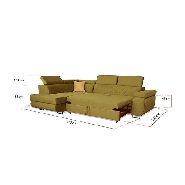 LAGUNA MUSTERD CORNER SOFA