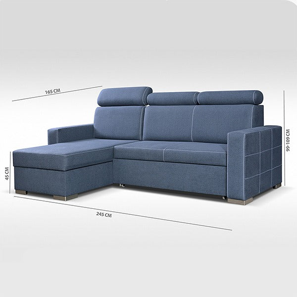 HOLLIE SOFA BED BLUE