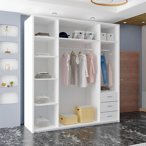 ETNA WHITE WARDROBE 150cm/200cm