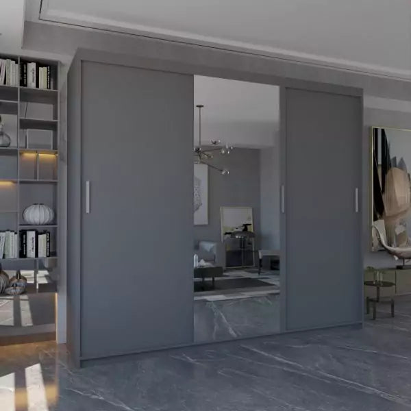 MIAMI WHITE WARDORBE 250cm