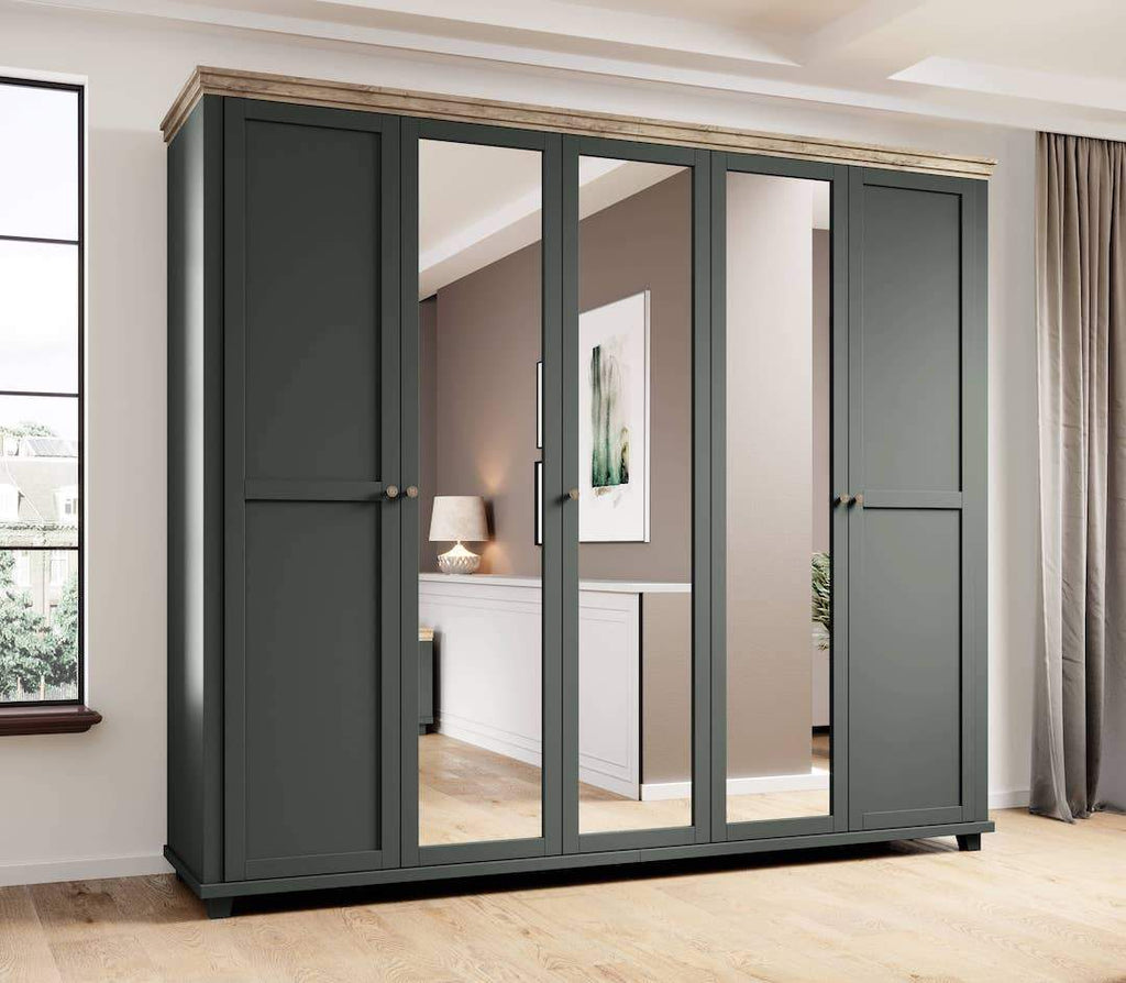Evora 21 - 5 Door Wardrobe 246cm
