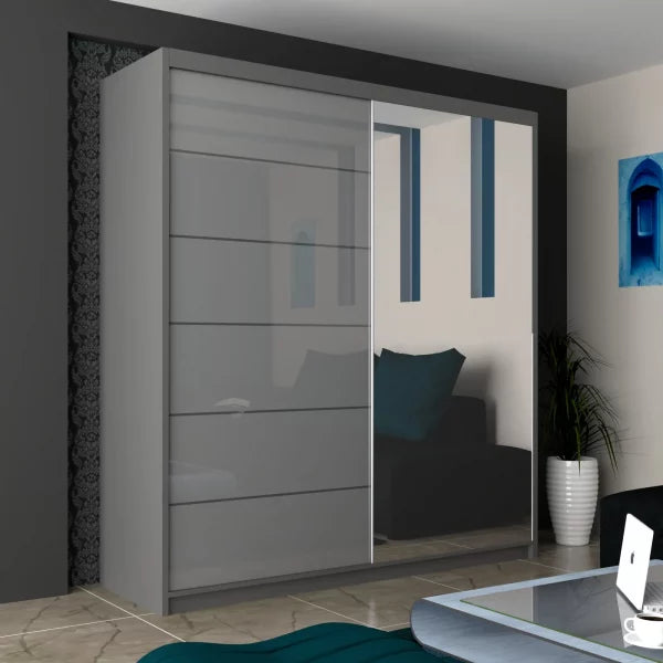 INFINITY WHITE WARDROBE 150cm/180cm/200cm