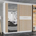Estonia 2 Door Sliding Wardrobe White 150/203cm