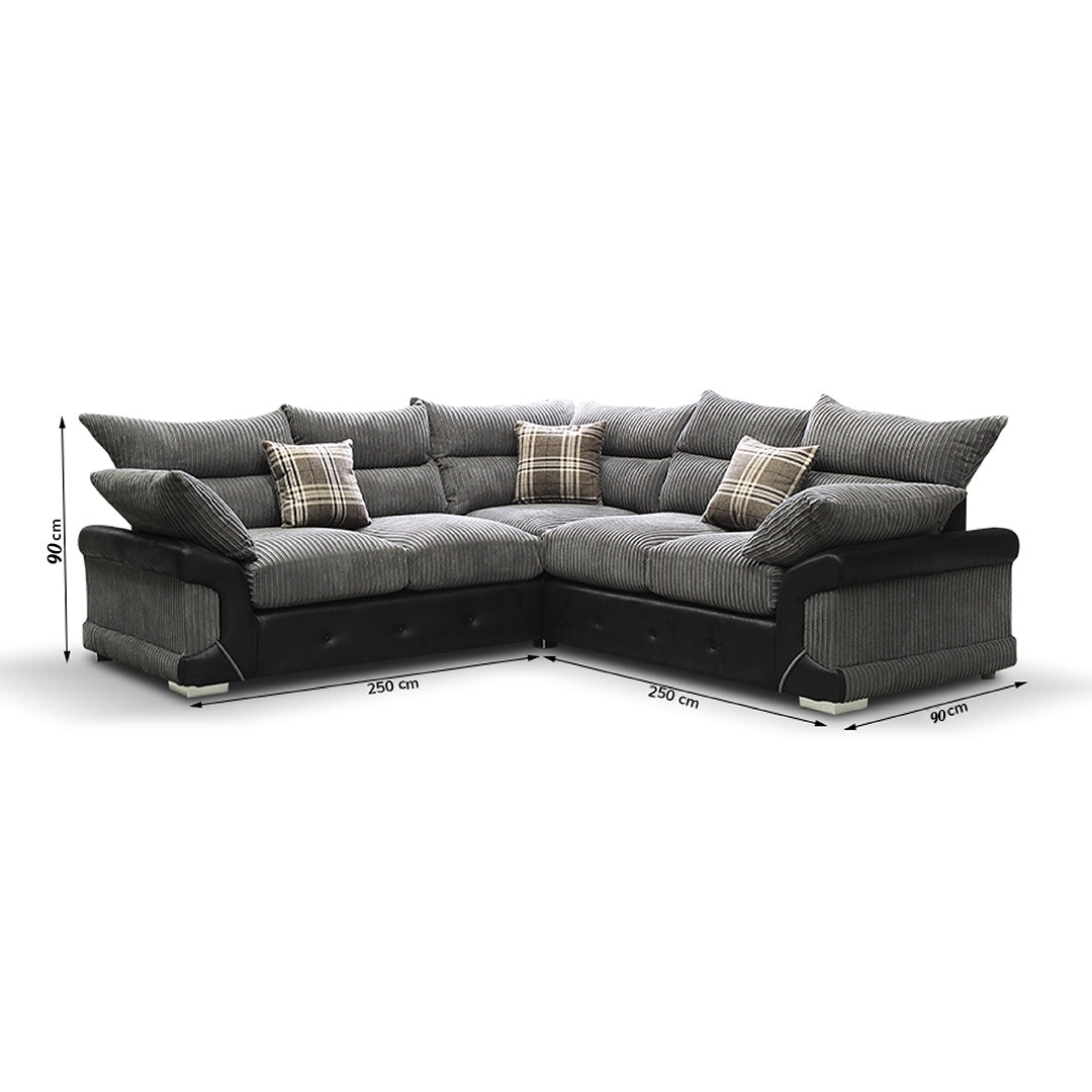 MARYLAND Corner Sofa Grey