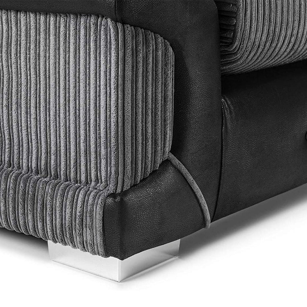 MARYLAND 3+2 SOFA SET BLACK/GREY