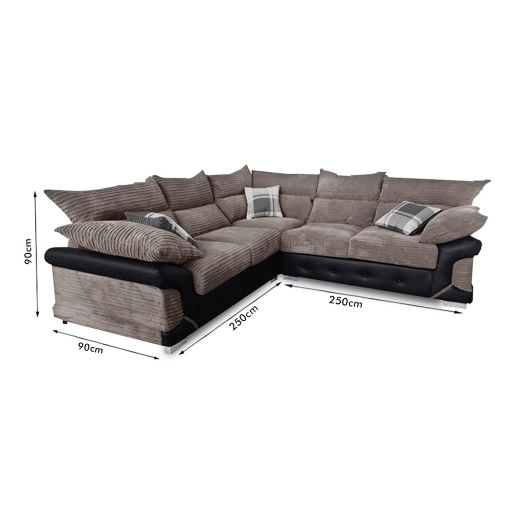 MARYLAND Corner Sofa  Brown