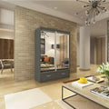 MAYFAIR GREY WARDROBE 150CM