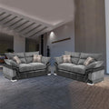 MARYLAND 3+2 SOFA SET BLACK/GREY