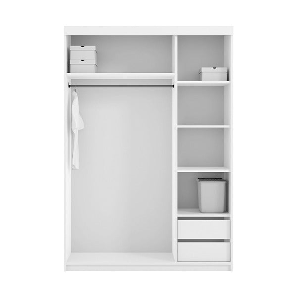 Serbia White Sliding Wardrobe 150cm/200cm