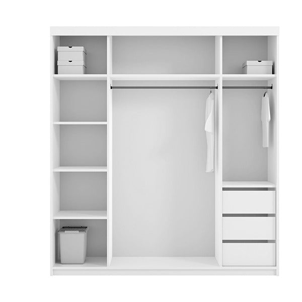 Marbella White Sliding Wardrobe 150cm/200cm