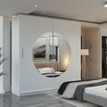 MOON WHITE WARDROBE 150cm/203cm