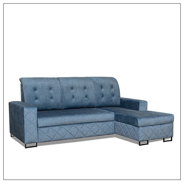 NOVA GREY CORNER SOFA BED