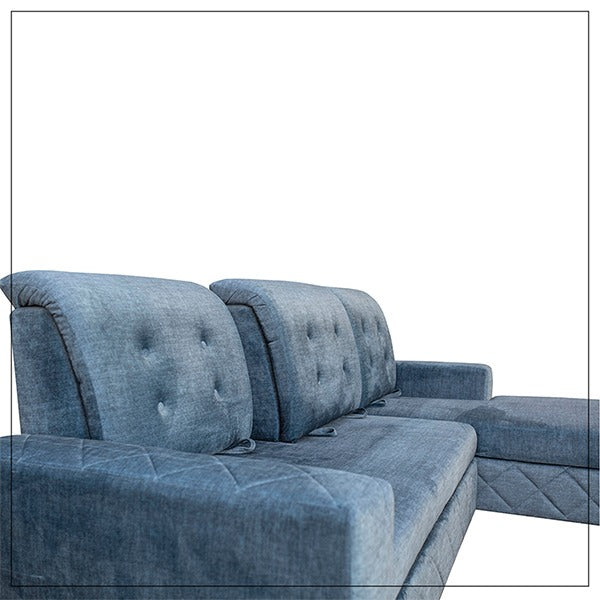 NOVA GREY CORNER SOFA BED
