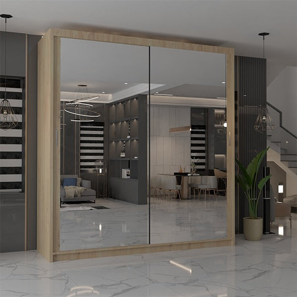 CHICAGO WHITE WARDROBE 250cm
