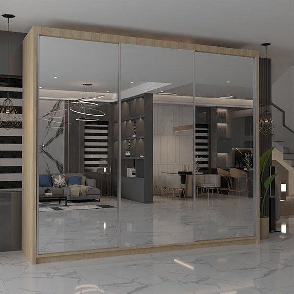 CHICAGO WHITE WARDROBE 250cm