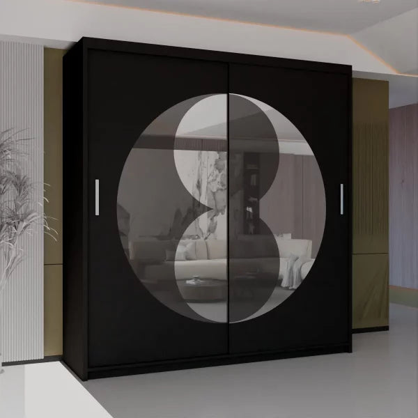 RIO WHITE WARDROBE 150cm/203cm