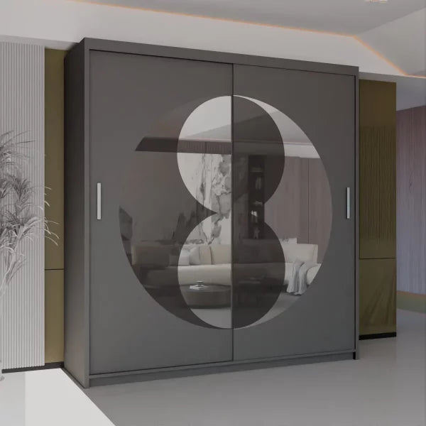 RIO WHITE WARDROBE 150cm/203cm