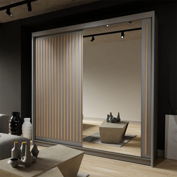 ROYAL WHITE SLIDING WARDROBE 250CM