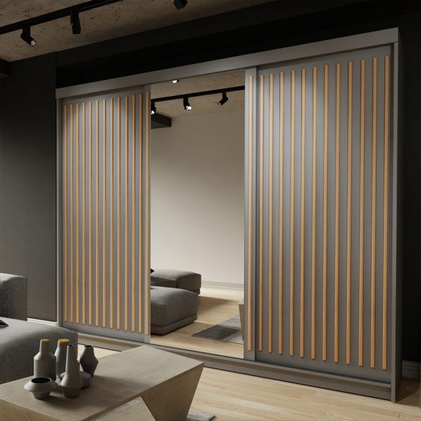 ROYAL WHITE SLIDING WARDROBE 250CM