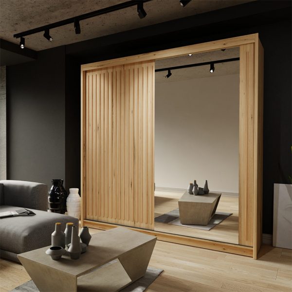 ROYAL WHITE SLIDING WARDROBE 250CM