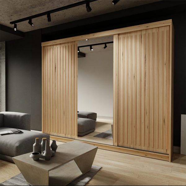 ROYAL WHITE SLIDING WARDROBE 250CM