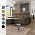 SELLY BROWN SMALL SOFA BED