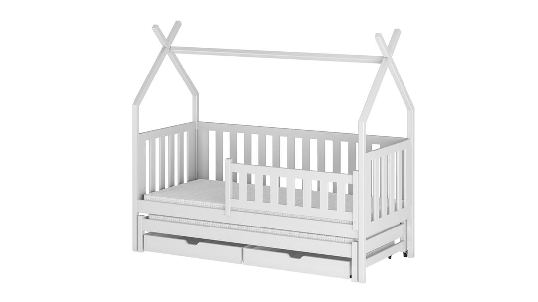 Wooden Single Bed Tytus With Trundle
