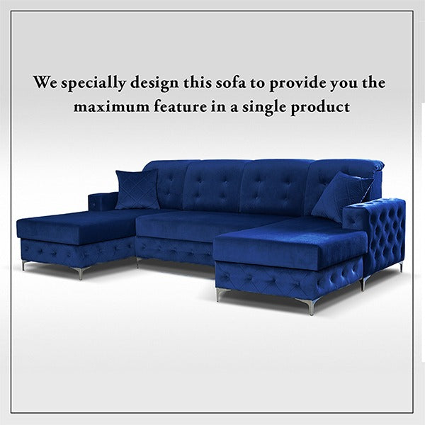 VERSO LARGE SOFA BED BLUE