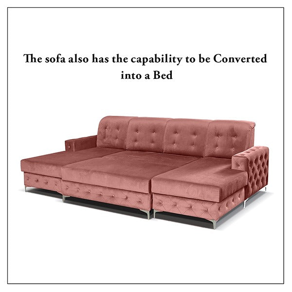 VERSO PINK LARGE SOFA BED