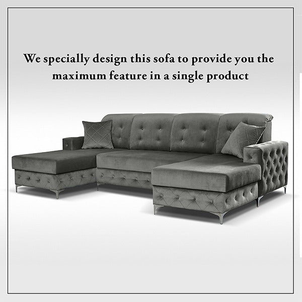 VERSO LARGE SOFA BED GREY