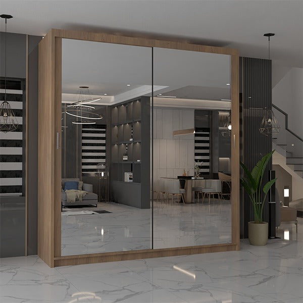 CHICAGO WHITE WARDROBE 250cm