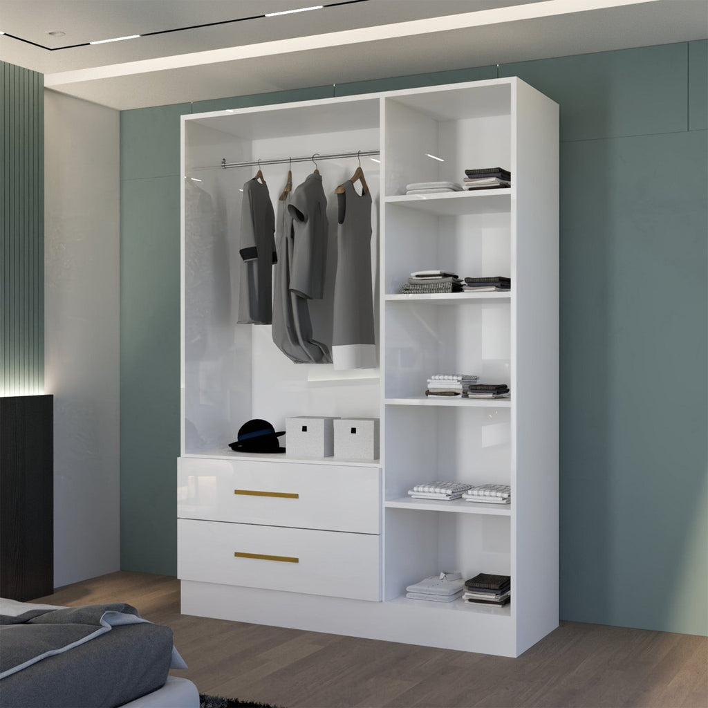Lugano 3 Door High Gloss Wardrobe