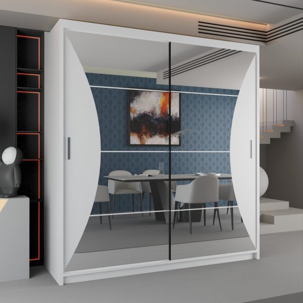 CALIFORNIA GREY WARDROBE 150cm/203cm
