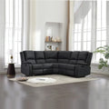 Chicago Pu Recliner Grey Corner Sofa