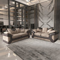 DINO BEIGE/BROWN SOFA SET