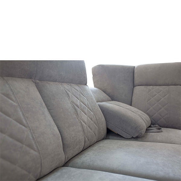 SELLY GREY LARGE CORNER SOFA