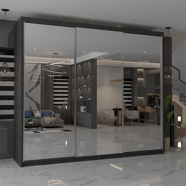 CHICAGO WHITE WARDROBE 250cm